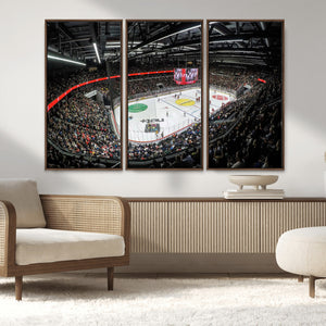 Vaudoise Lausanne Ice Hockey Arena Stadium Wall Art Canvas,