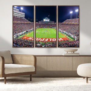 NC State Wolfpack Canvas Print - Raleigh Carter-Finley