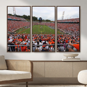 Virginia Cavaliers Football Team Print - Charlottesville Scott Stadium Print Wall Art Canvas