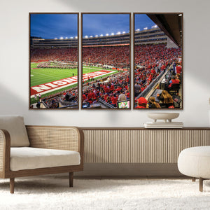 Wisconsin Badgers Football Team Print - Madison Camp Randall