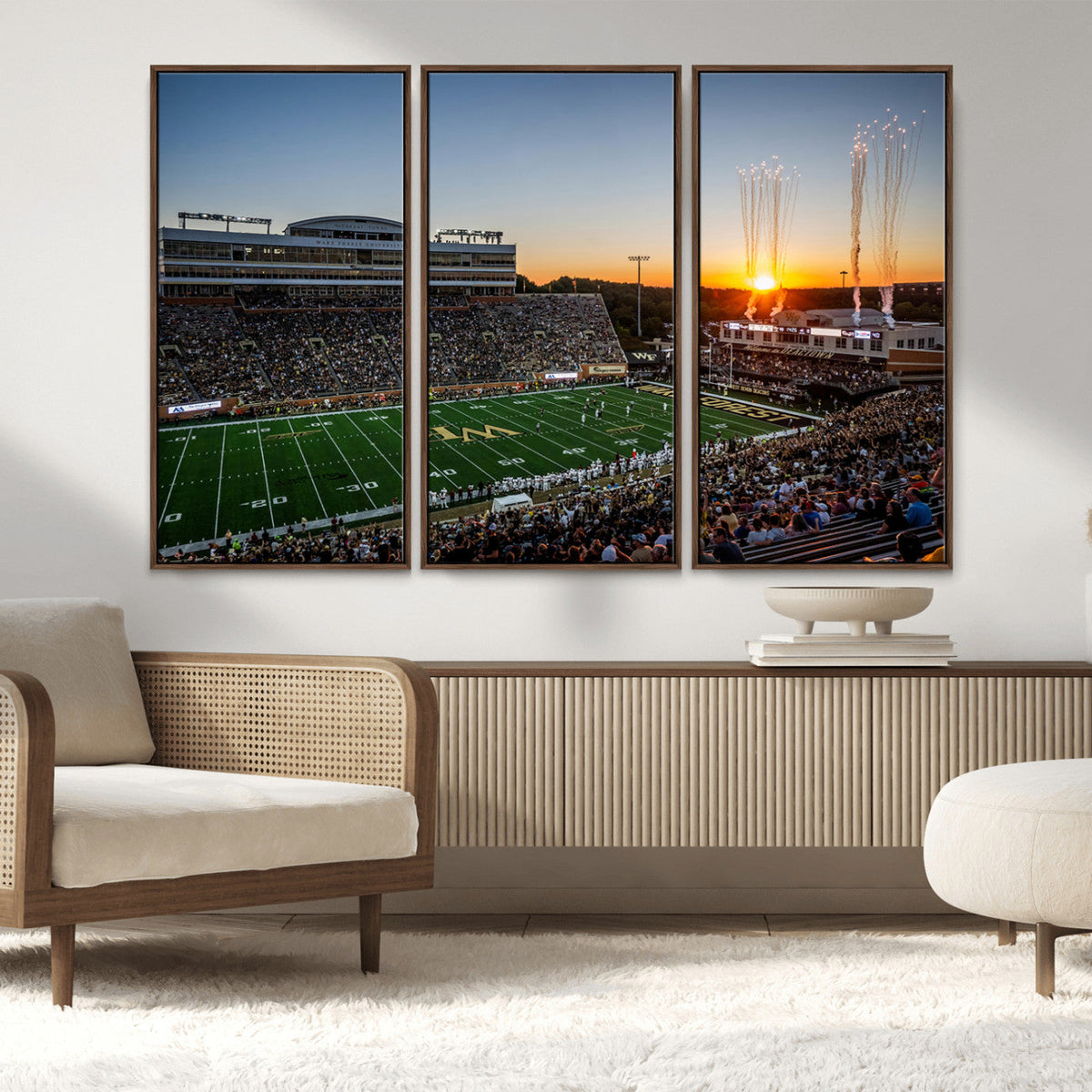 Demon Deacons Football Team Print Canvas- Winston-Salem