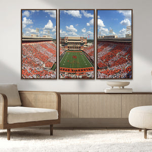 Oklahoma State Cowboys Football Team Print - Stillwater