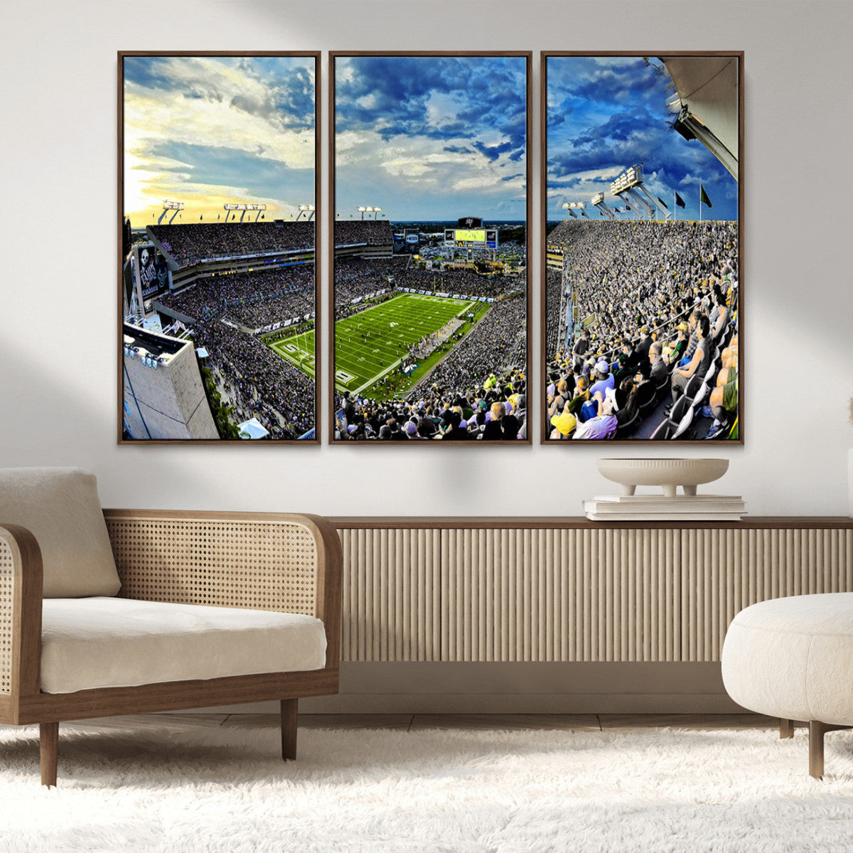 Framed USF Bulls Football Team Print - Tampa Raymond James