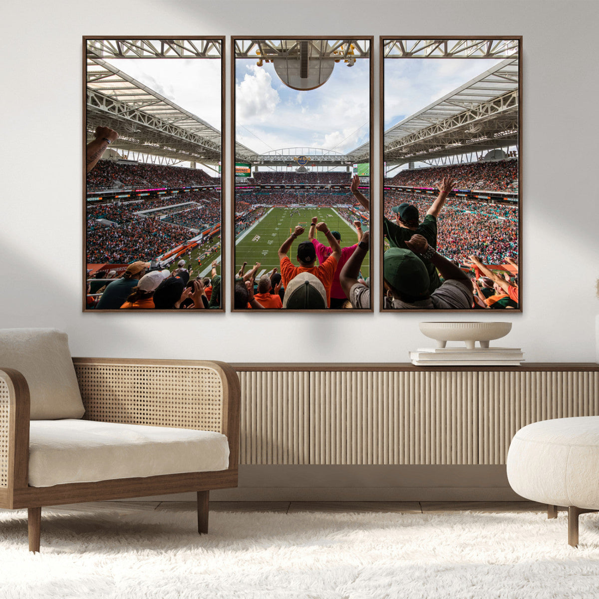 Miami Hurricanes Football Team Wall Art Print - Miami Hard