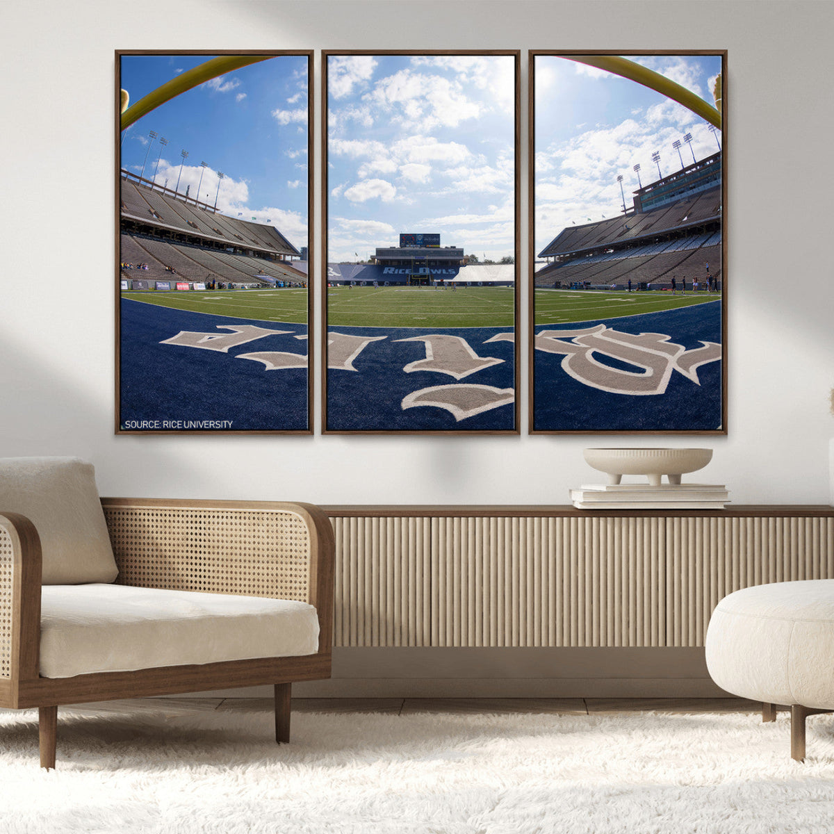 Rice University Owls Football Team Print - Houston Rice