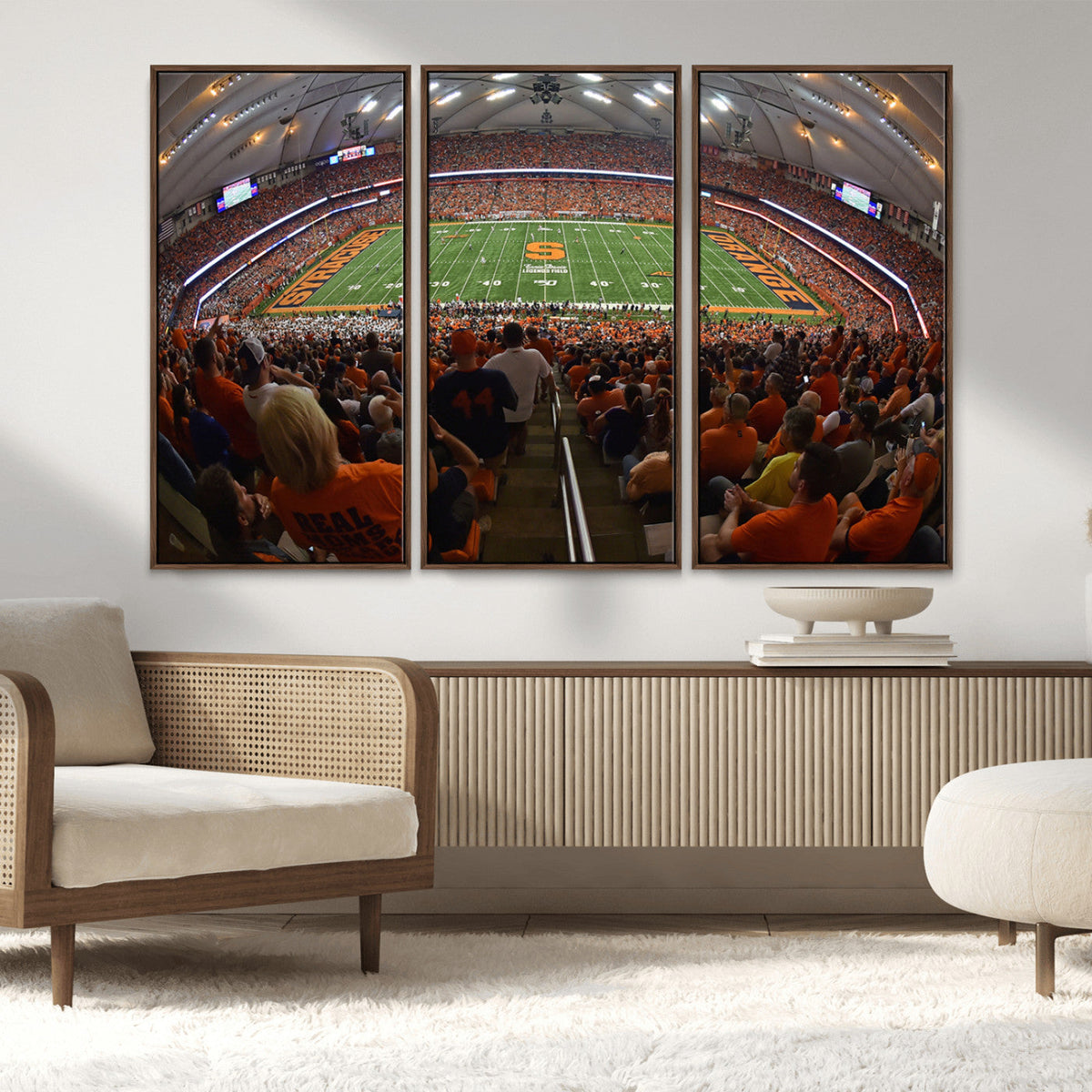 Syracuse University Orange Football Canvas Print, Football