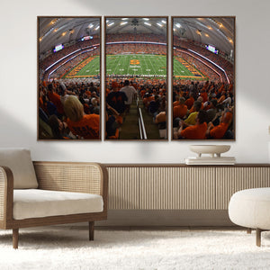 Syracuse University Orange Football Canvas Print, Football