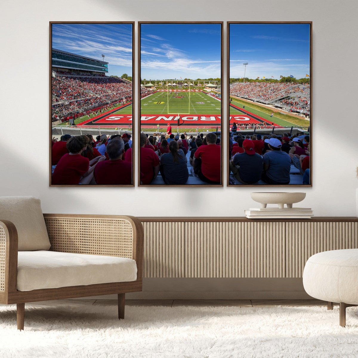 Ball State Cardinals Football Team Print - Muncie Scheumann