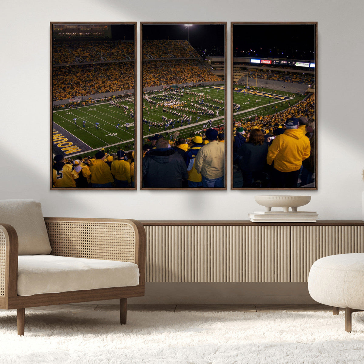 West Virginia Uni Mountaineers Football Team Print - Milan