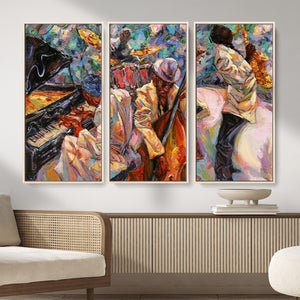 African American Jazz Art Music Abstract Wall Art Painting