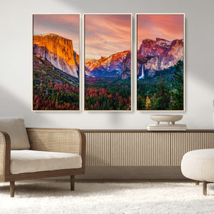 Yosemite Nal Park Wall Art Landscape Canvas Print El Capitan