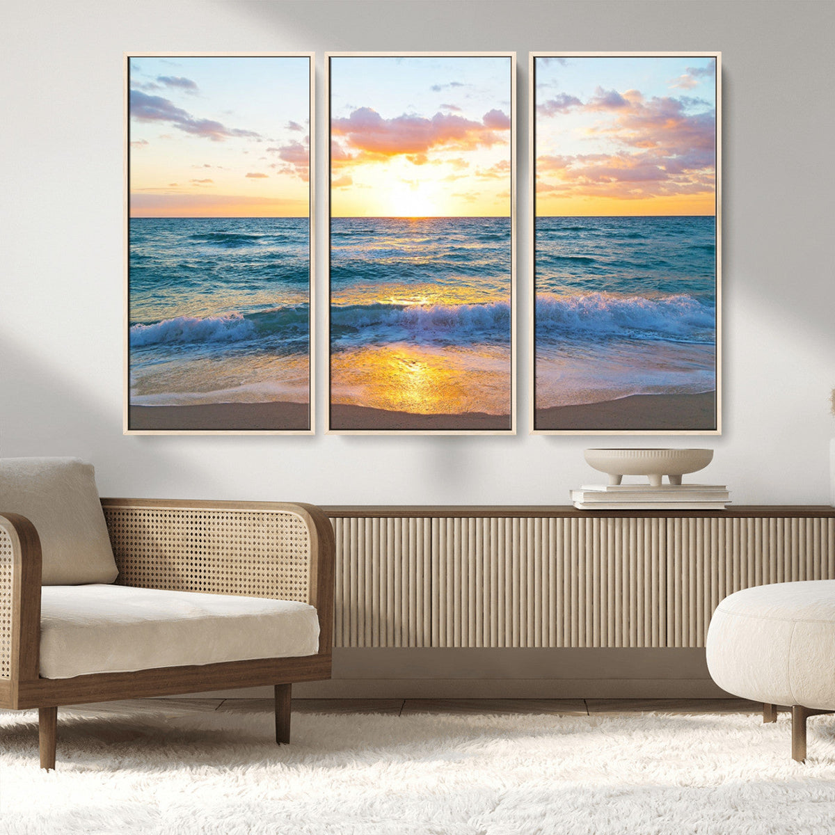 Coastal Wall Art - Vintage World Map Canvas Print with