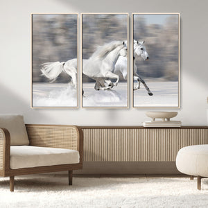 The White Horses Wall Art, Framed White Horses Wall Art