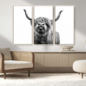 Fanny Scottish Highland Cow Cattle Art Print Farmhouse Wall