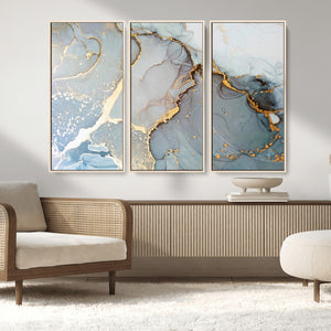 Large Abstract Marble Wall Art Canvas Print for Living Room