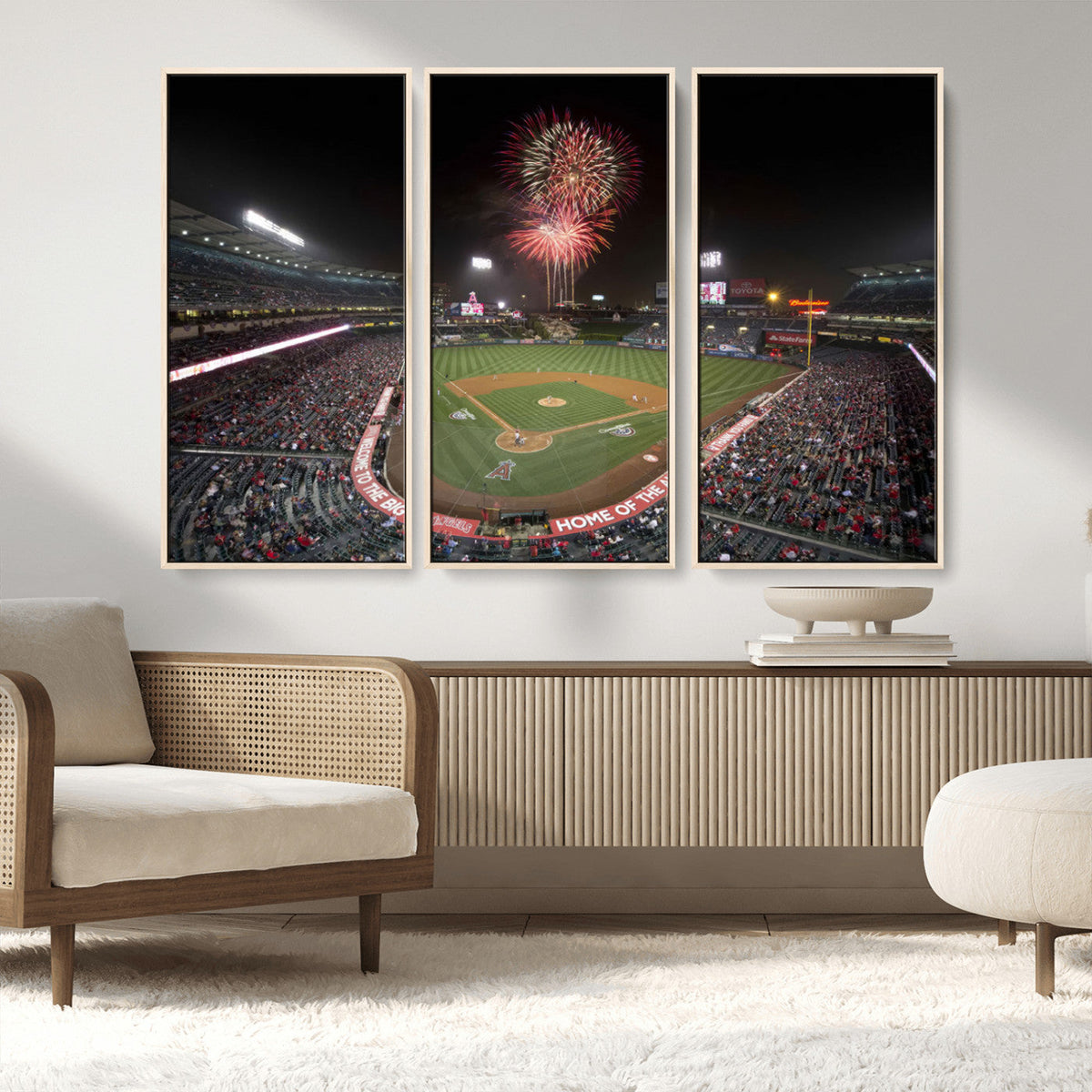Fireworks at Angel Stadium – Los Angeles Angels Canvas