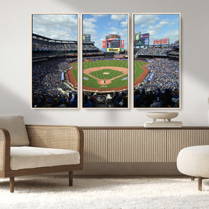 New York Mets Baseball Team Print - Citi Field Stadium Wall