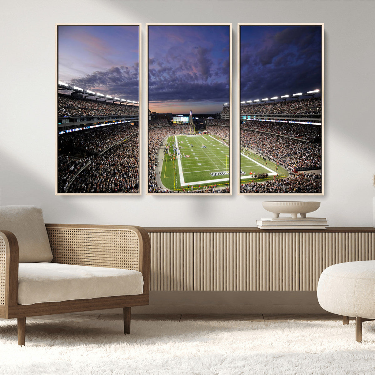 New England Patriots Football Team Print - Foxborough