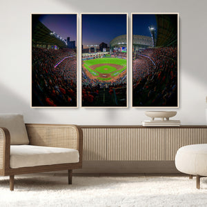 Houston Astros Baseball Print Canvas - Houston Minute Maid