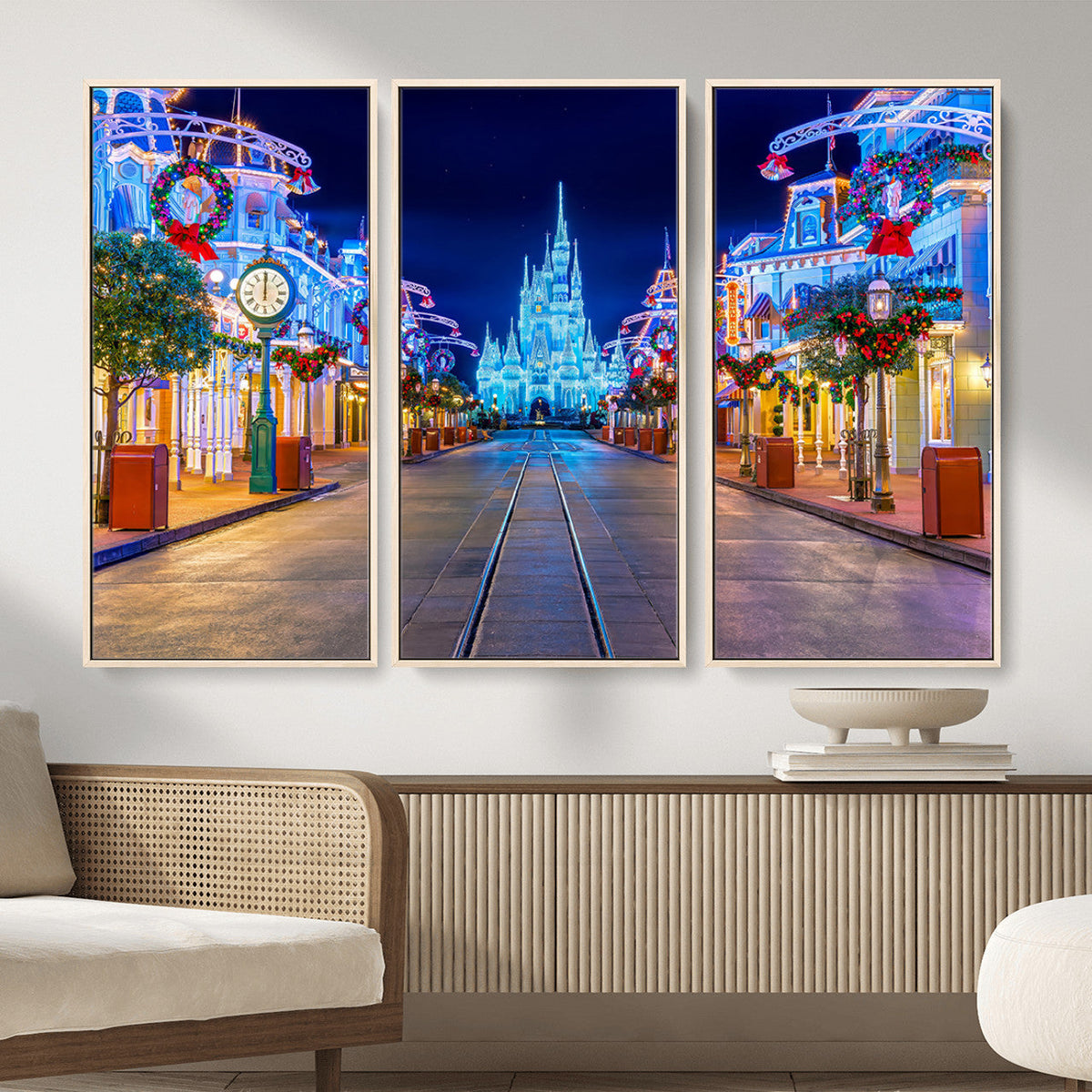 Disney Wall Art | Castle Large Wall Art Disney Magic Kingdom