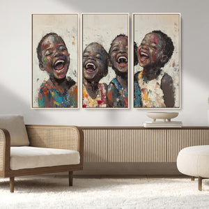 Shai Yossef Print - Joyful Childhood Canvas Wall Art -
