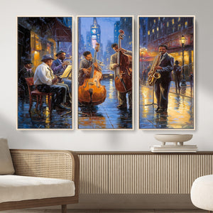 Colorful Jazz Wall Art - African American Music Canvas Print