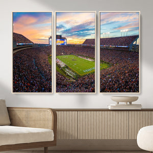 Jordan-Hare Stadium Wall Art Canvas Print, Football Stadium
