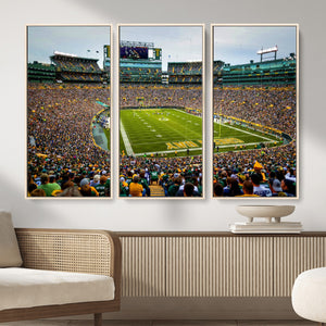 Green Bay Packers Lambeau Field Stadium Wall Art Canvas