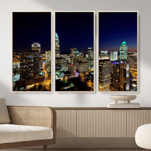 Atlanta Skyline Wall Art Canvas Print – Modern Cityscape