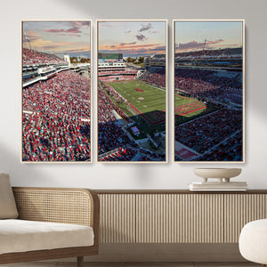 Donald W. Reynolds Razorback Stadium Wall Art Canvas Print –