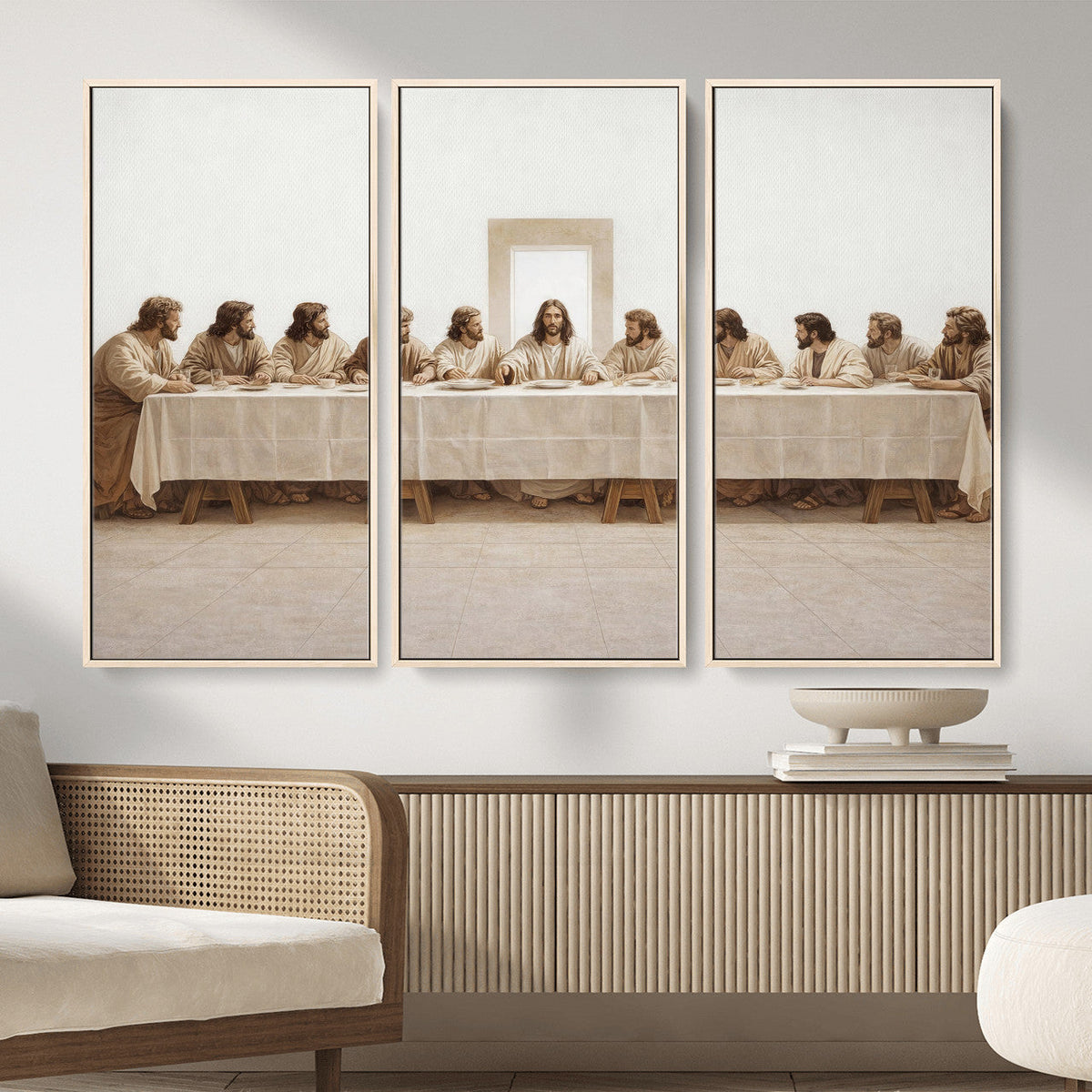 The Last Supper Wall Art Canvas Print, Jesus Christ Biblical