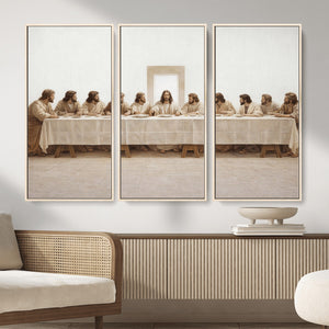 The Last Supper Wall Art Canvas Print, Jesus Christ Biblical