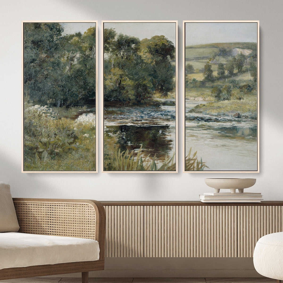 Edward Mitchell Bannister Streamside Wall Art Canvas Print