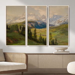 Konrad Petrides View from Mount Helm Canvas — Austrian