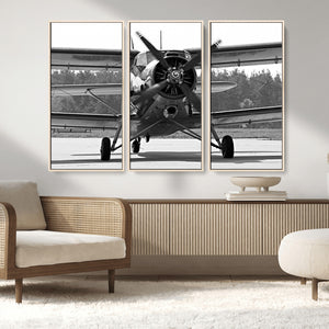 Wall Art Old War Plane Canvas Print