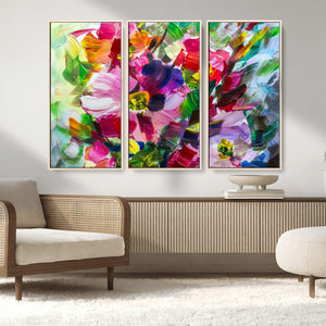 Oil Flower Abstract Canvas Print