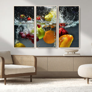 Kithen Vegetables World Wall Art Canvas Print