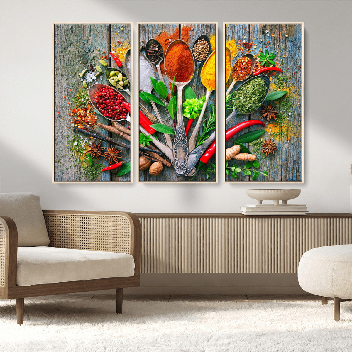 Spoonful of Spices Cooking Wall Art Canvas Print - Vibrant