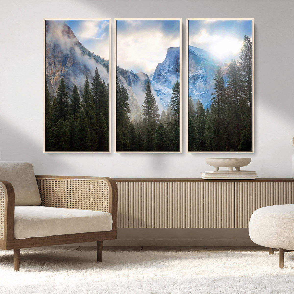 Half Dome Yosemite Calinia Wall Art Canvas Print El Capitan