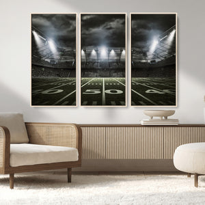 American Football Stadium Wall Art Canvas Print, Stadium
