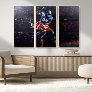 American Football Wall Art Canvas Print, Stadium Sport Wall