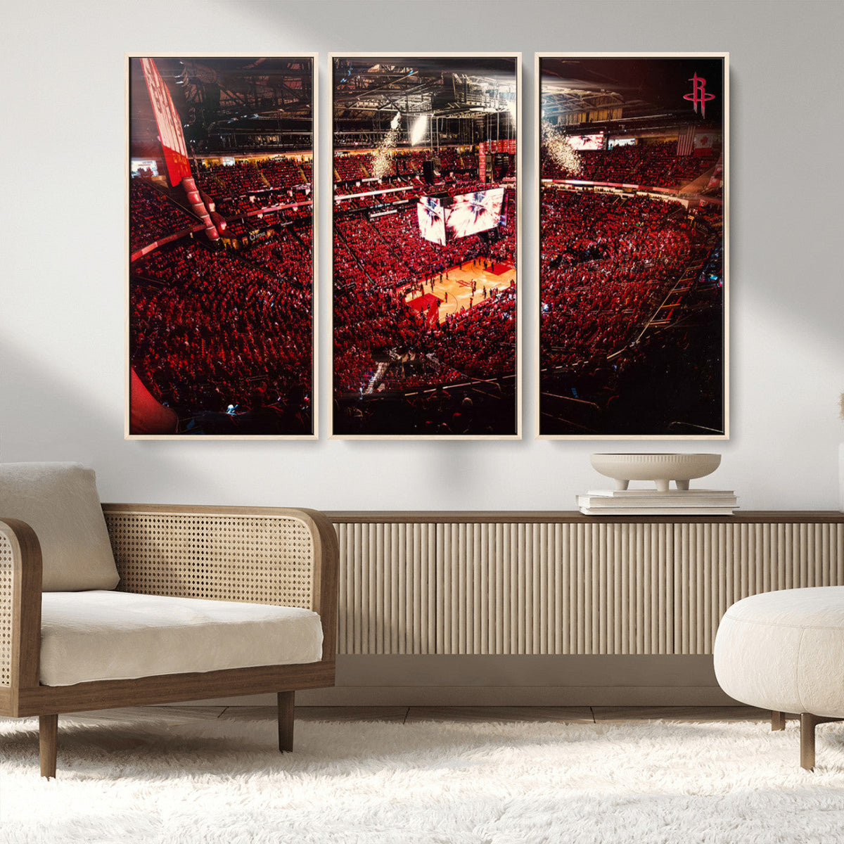 Houston Rockets Basketball Team Print Canvas- Houston Toyota