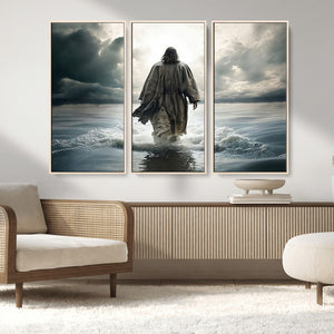 Jesus Walking on Water Wall Art | Canvas Print | Ready to