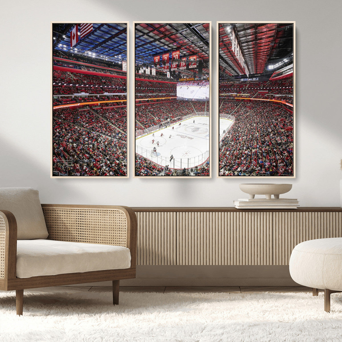 Barton Malow Little Caesars Arena Detroit Wall Art Canvas