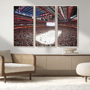 Barton Malow Little Caesars Arena Detroit Wall Art Canvas