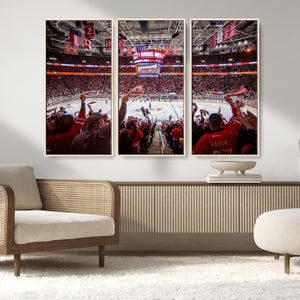 Carolina Hurricanes Ice Hockey Stadium Wall Art, Carolina