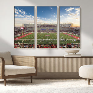 Framed Houston Cougars Football Team Print - Houston TDECU