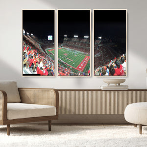 Houston Cougars Football Team Print - Houston TDECU Stadium