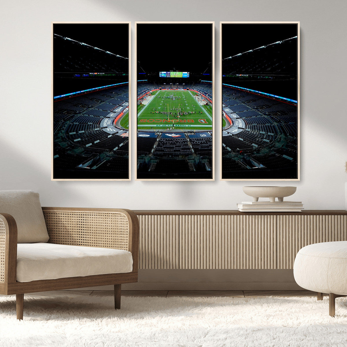Denver Broncos Football Team Print Canvas- Denver Empower