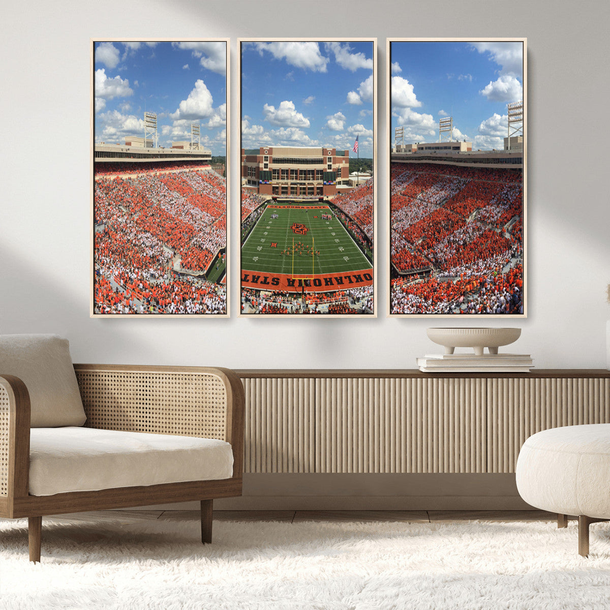 Oklahoma State Cowboys Football Team Print - Stillwater